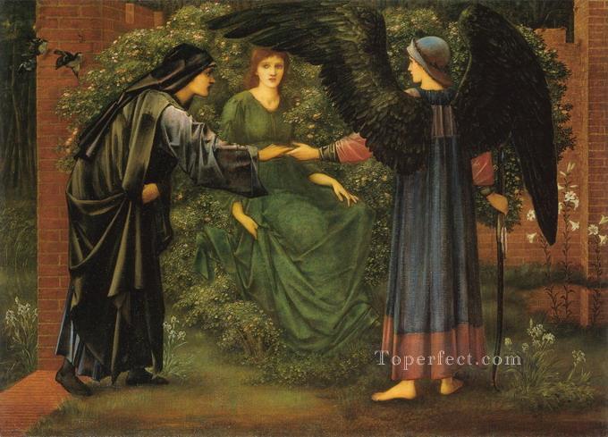 El corazón de la rosa Prerrafaelita Sir Edward Burne Jones Pintura al óleo